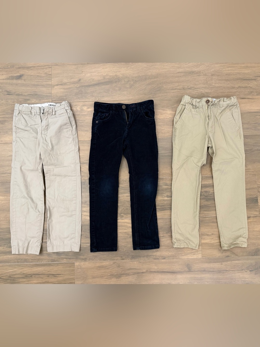 Crewcuts, Zara Boys, and Sovereign Code Pants Set - Navy and Beige Mix